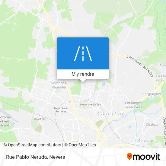 Rue Pablo Neruda plan