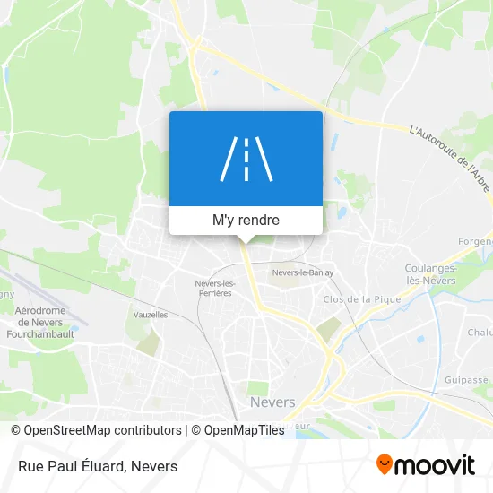 Rue Paul Éluard plan