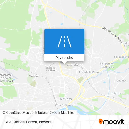 Rue Claude Parent plan