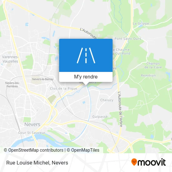 Rue Louise Michel plan