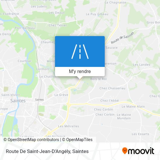 Route De Saint-Jean-D'Angély plan