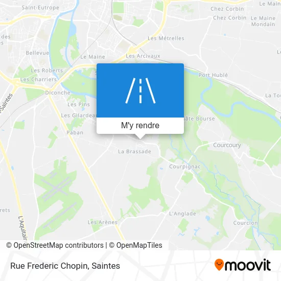 Rue Frederic Chopin plan