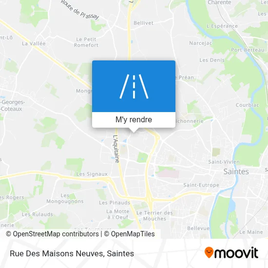 Rue Des Maisons Neuves plan