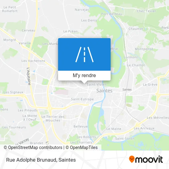 Rue Adolphe Brunaud plan