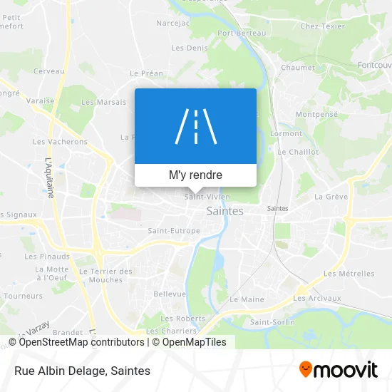 Rue Albin Delage plan