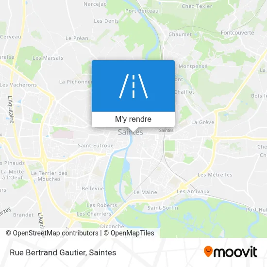 Rue Bertrand Gautier plan
