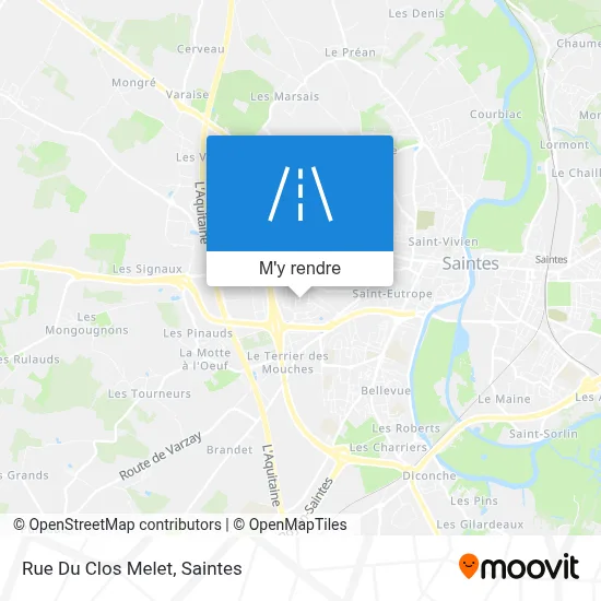 Rue Du Clos Melet plan