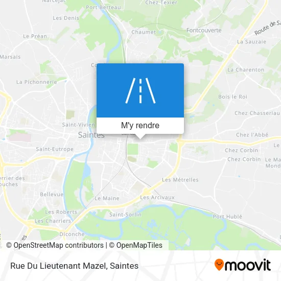 Rue Du Lieutenant Mazel plan