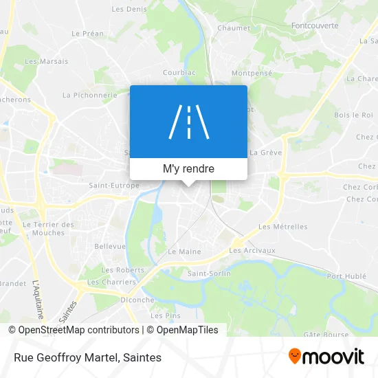 Rue Geoffroy Martel plan