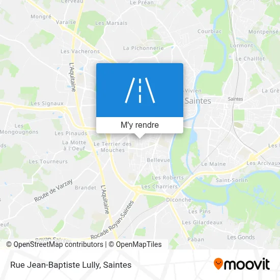 Rue Jean-Baptiste Lully plan