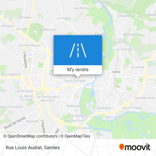 Rue Louis Audiat plan