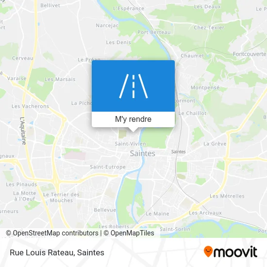 Rue Louis Rateau plan