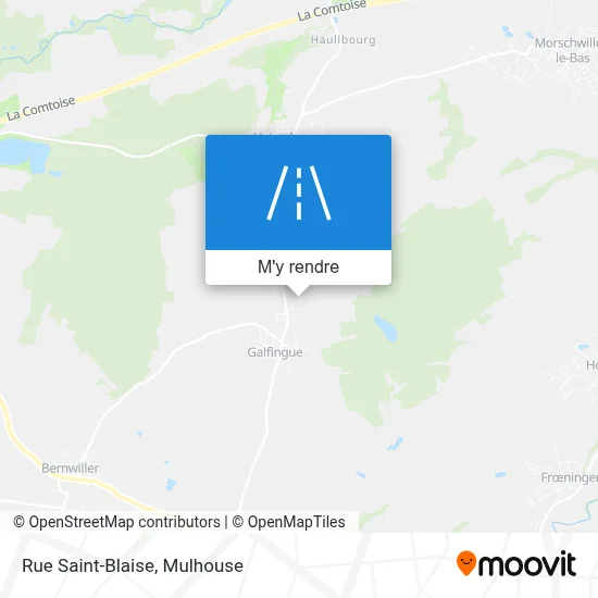 Rue Saint-Blaise plan