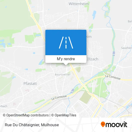 Rue Du Châtaignier plan