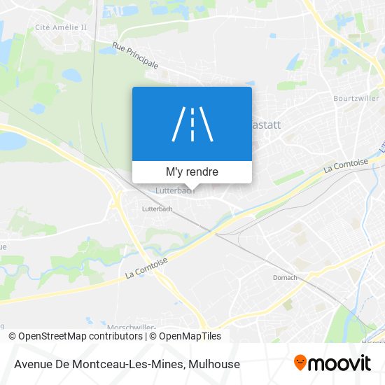 Avenue De Montceau-Les-Mines plan