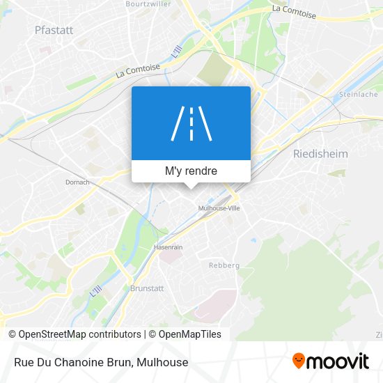 Rue Du Chanoine Brun plan