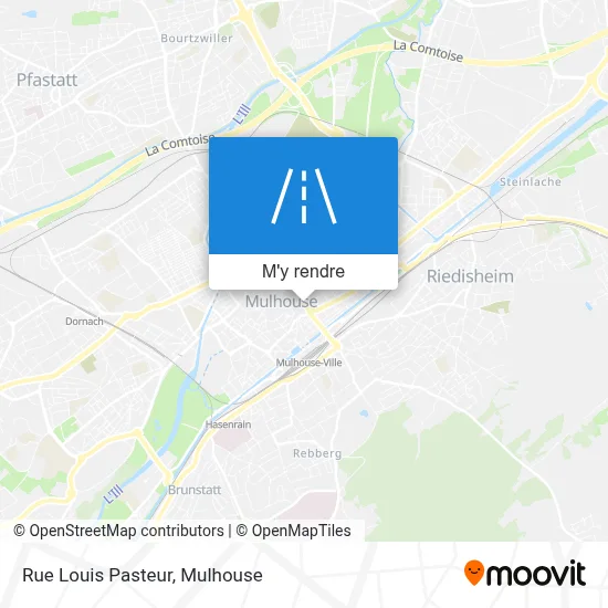 Rue Louis Pasteur plan