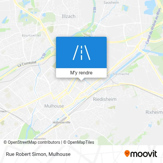 Rue Robert Simon plan