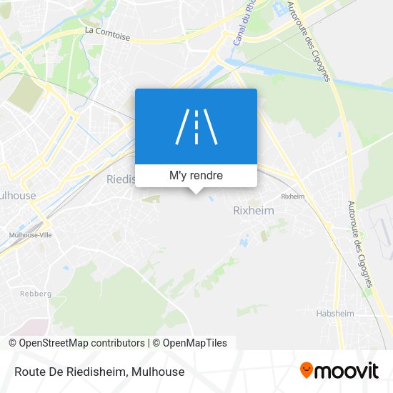 Route De Riedisheim plan