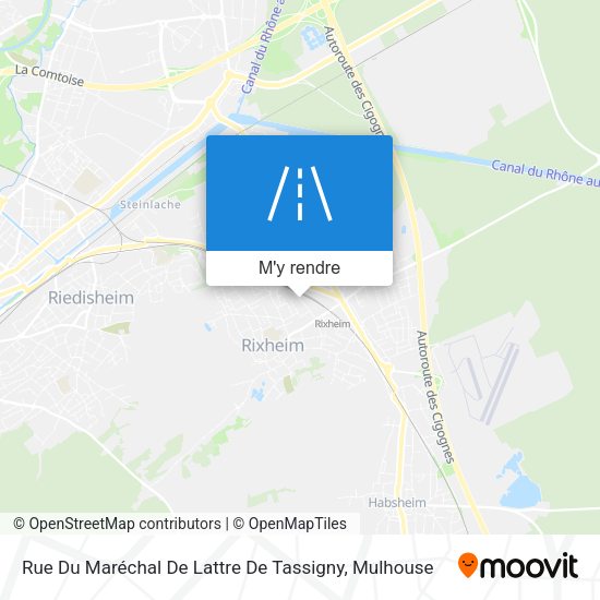 Rue Du Maréchal De Lattre De Tassigny plan