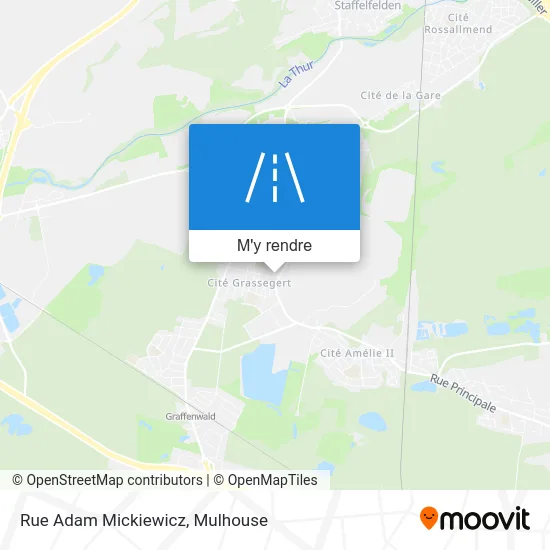 Rue Adam Mickiewicz plan