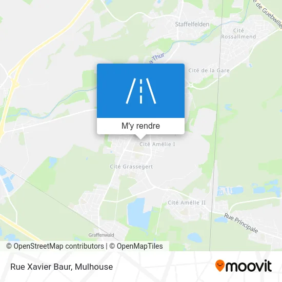 Rue Xavier Baur plan