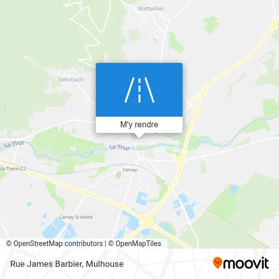 Rue James Barbier plan