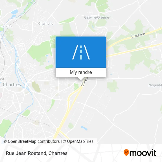 Rue Jean Rostand plan