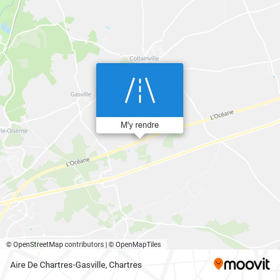 Aire De Chartres-Gasville plan