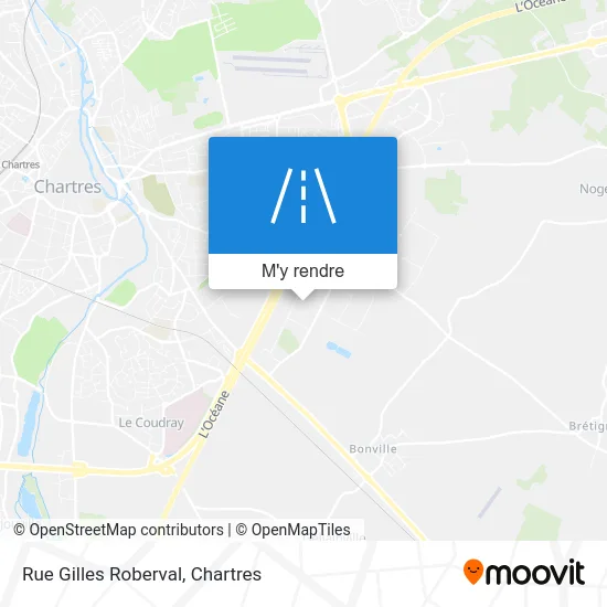 Rue Gilles Roberval plan