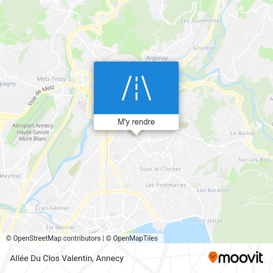 Allée Du Clos Valentin plan