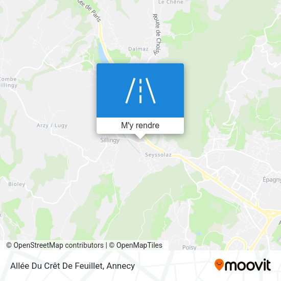 Allée Du Crêt De Feuillet plan