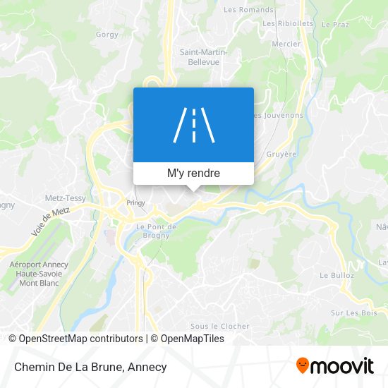 Chemin De La Brune plan