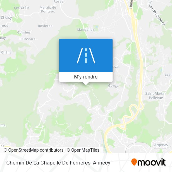 Chemin De La Chapelle De Ferrières plan