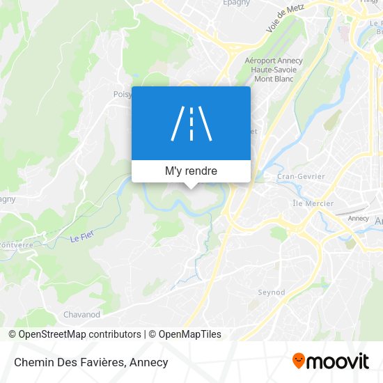 Chemin Des Favières plan