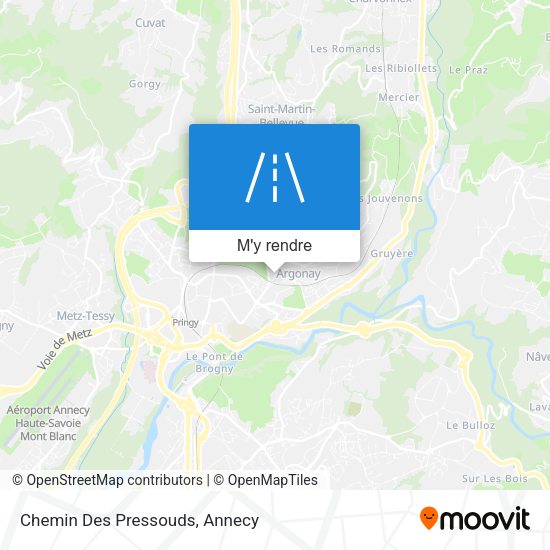 Chemin Des Pressouds plan