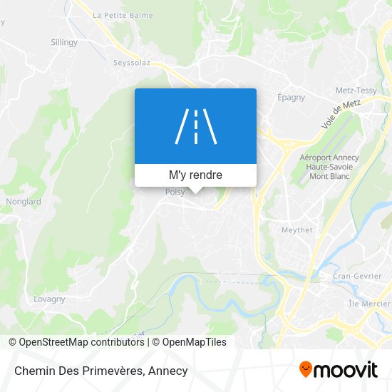Chemin Des Primevères plan