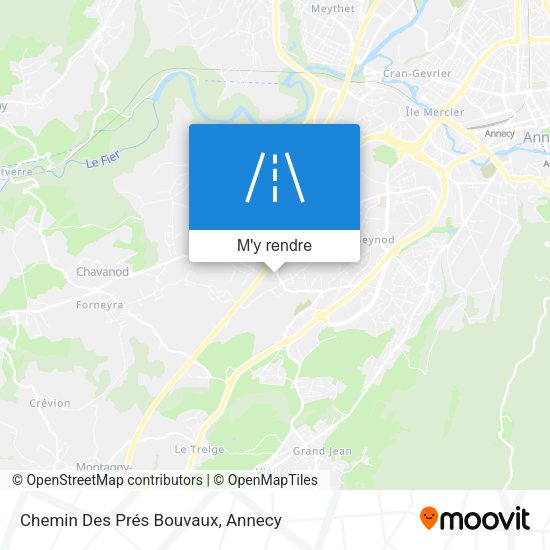 Chemin Des Prés Bouvaux plan
