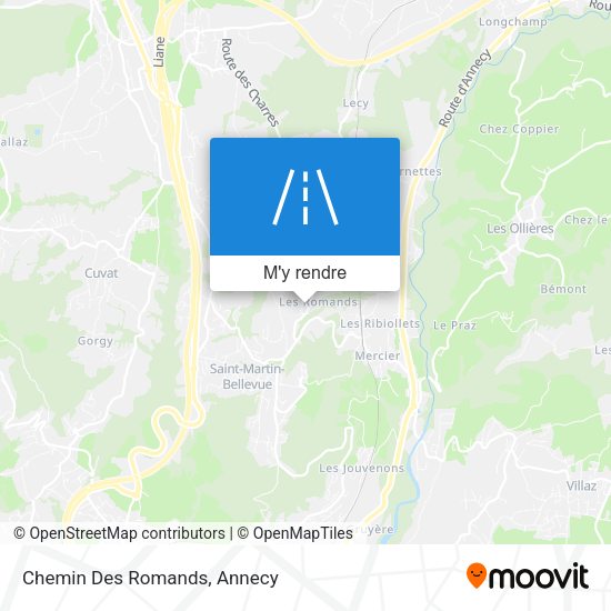 Chemin Des Romands plan