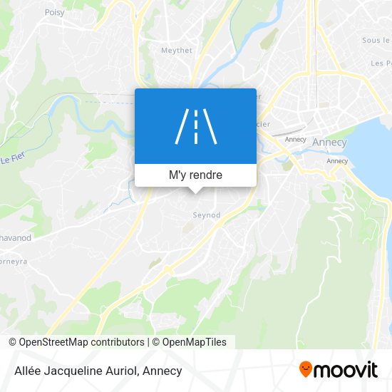 Allée Jacqueline Auriol plan