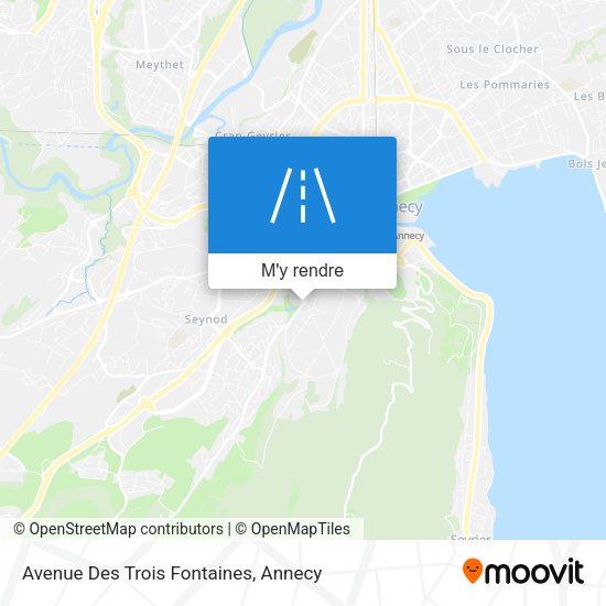 Avenue Des Trois Fontaines plan