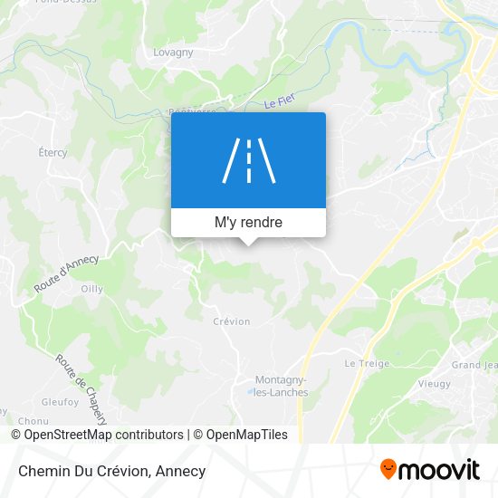 Chemin Du Crévion plan