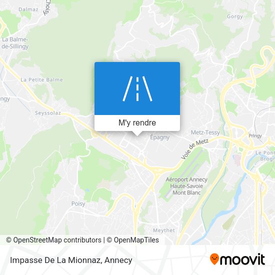 Impasse De La Mionnaz plan
