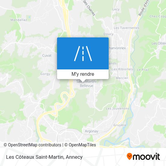 Les Côteaux Saint-Martin plan