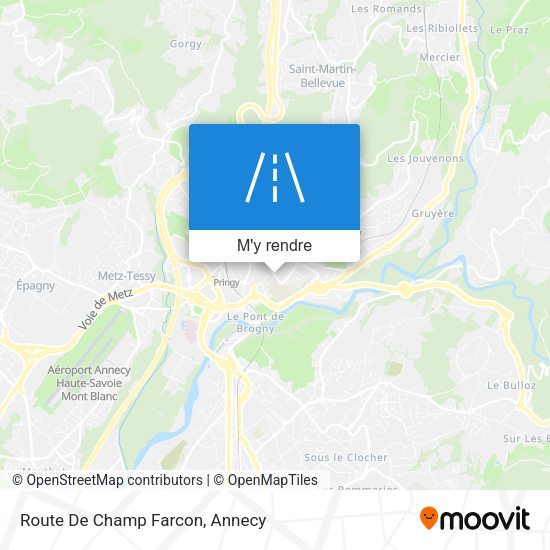 Route De Champ Farcon plan