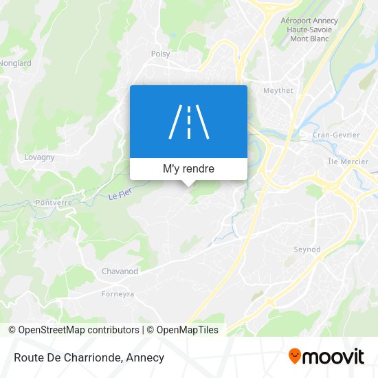 Route De Charrionde plan