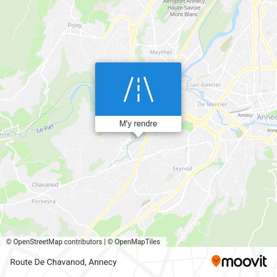 Route De Chavanod plan