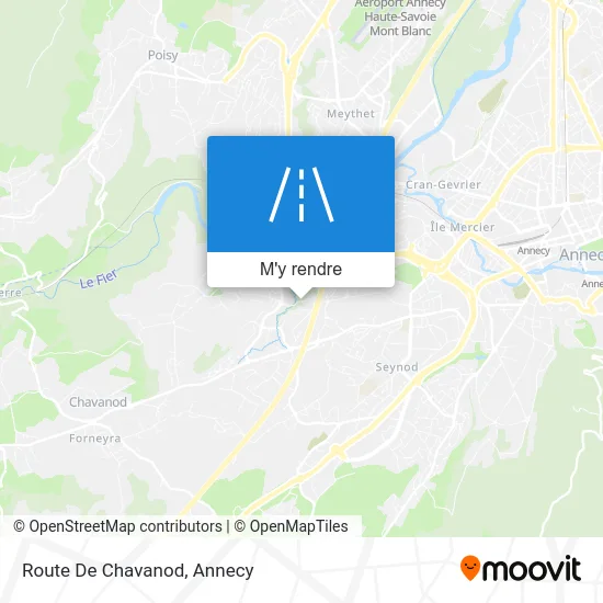 Route De Chavanod plan