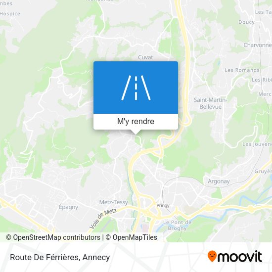 Route De Férrières plan