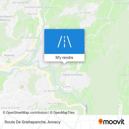 Route De Grattepanche plan